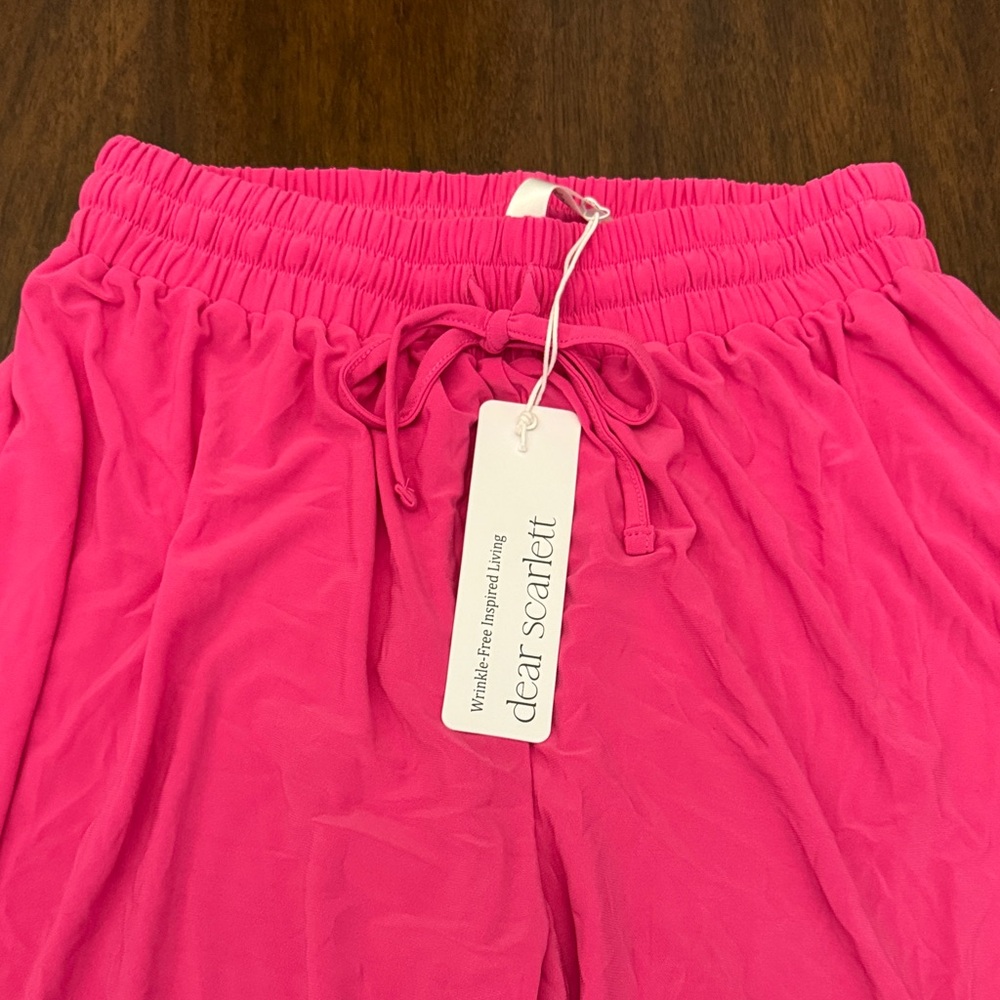 Vibrant Pink Wide Leg Pants - Picture 2 of 2